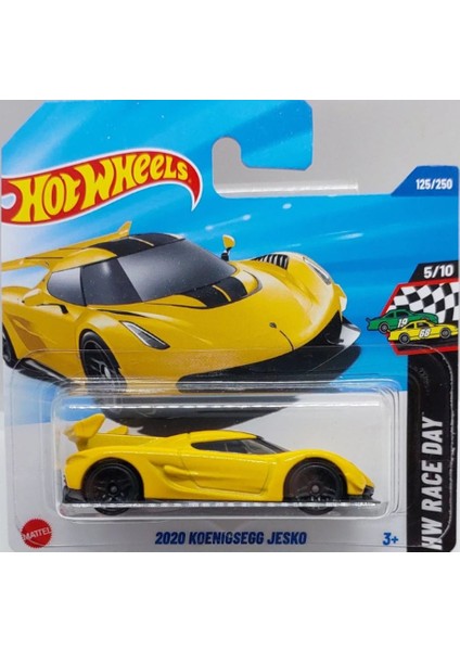 Hw Race Day 2020 Koenigsegg Jesko HYY66 5/10-125/250 Tekli Metal Araç 1/64 Ölçek