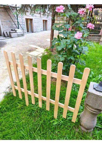 Bahçe Çiti 100X100 cm Doğal Çam Ağacı (verniksiz) modelleri