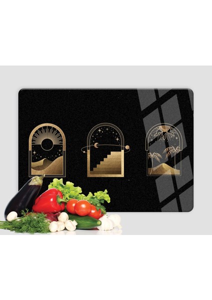 Cam Kesme Tahtası | Siyah Gece 25*35 Cam Kesme Tablası modelleri