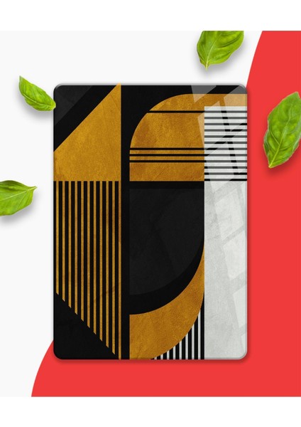 Cam Kesme Tahtası | Geometrik Siyah Altın 25*35 Cam Kesme Tablası indirimleri