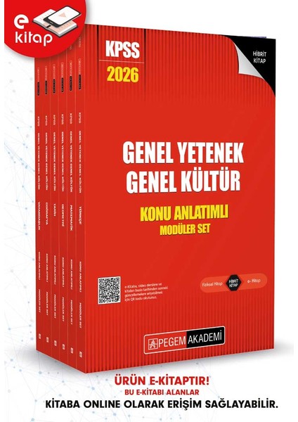 2026 Kpss Genel Yetenek Genel Kültür Konu Anlatımlı Modüler E-Kit
