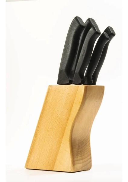 38410 Ecco Standlı Bıçak Seti 5&39LI - Siyah