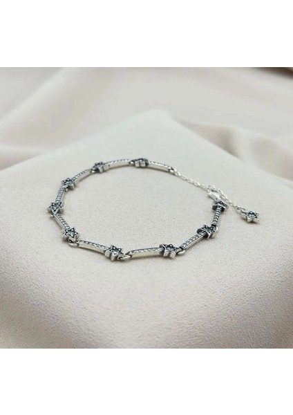 925 Gümüş Yıldız Gümüş Bileklik Gökyüzü Gökyüzündeki Yıldız Bileklik 925 Gümüş modelleri