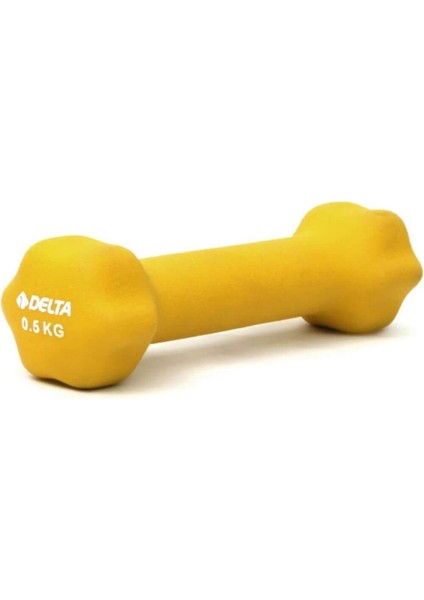 0,5 kg x 1 Adet Deluxe Neopren Kaplı Sarı Demir Dambıl