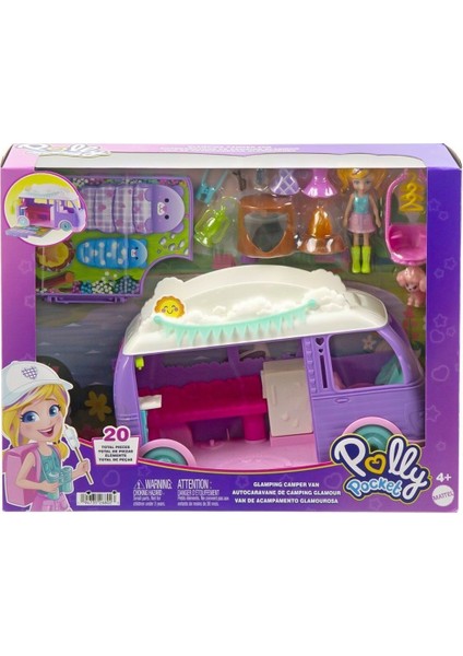 JCC32 Polly Pocket Eğlenceli Karavan Oyun Seti