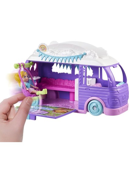 JCC32 Polly Pocket Eğlenceli Karavan Oyun Seti