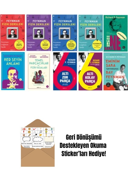 Feynman 10 Kitap Set + Okuma Sticker'ları
