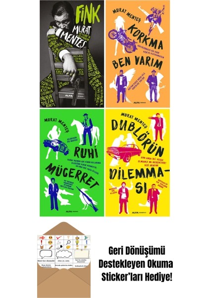 Murat Menteş 4 Kitap Set + Okuma Sticker'ları