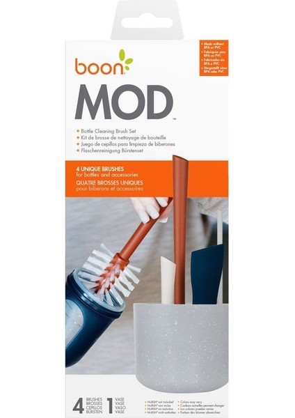TBN11462 Boon - Mod 4lü Biberon Fırça Seti