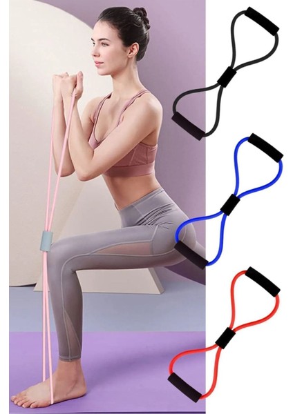Pilates Direnç Lastiği Ipi Vücut Şekillendirici Kelebek Direnç Lastiği Güç Lastiği 1 Adet
