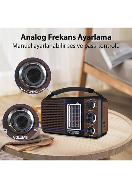 Magicvoice USR11 Portatif Analog Radyo Fm-Usb-Sd/mmc-Aux (88-108 Fm Frekans Aralığı)