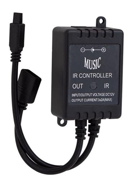Powermaster Ir Kontrol Kumandalı Renk Değiştiren Müziğe Sese Duyarlı Rgb LED Kontrol Cihazı