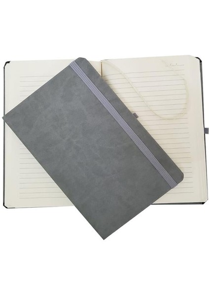Gri Renk Deri Defter