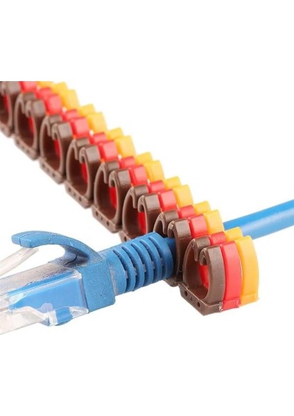 Powermaster 0-9 Dijital Kodlu Renkli Kablo Işaretleyici 4mm