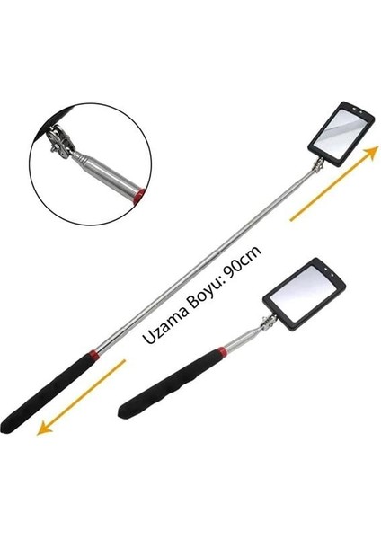 Powermaster PM-26176 Teleskopik Katlanır Ayna