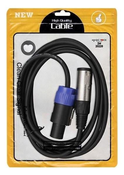 Magicvoice LD384 Specon Erkek - Canon Dişi Çevirici 2 Metre Kablo
