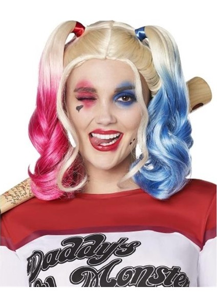 Suicide Squad Harley Quinn Kostüm Peruk