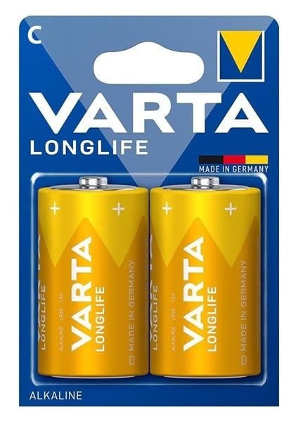 Varta Longlife Power Alkalin Orta Boy C Pil (2'li Paket)