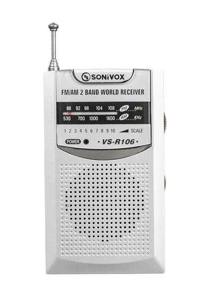 VS-R106 Analog Radyo Gümüş Renk