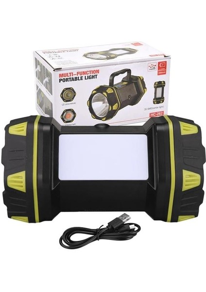 Powermaster Çok Fonksiyonlu 3in1 Taşınabilir Işıldak HC-262