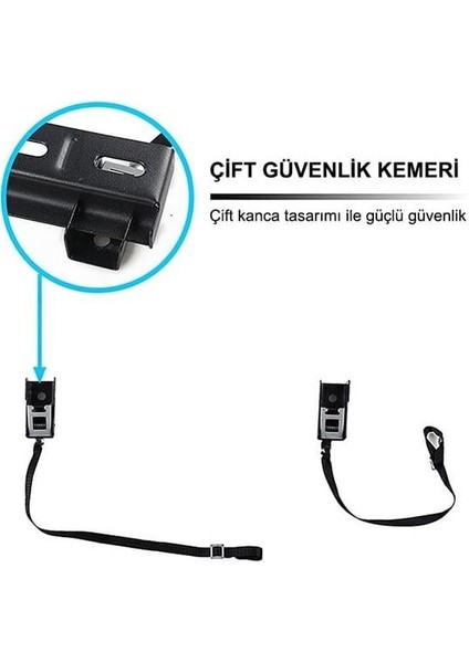 MX-WH02 32-80\'\' Güvenlik Kemerli LCD LED Tv Duvar Askı Aparatı
