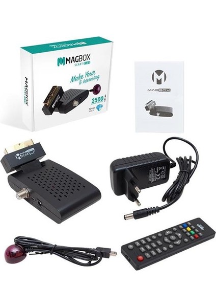 Magbox Scart Plus Tkgs'li Scart Girişli Mini Sd Uydu Alıcısı