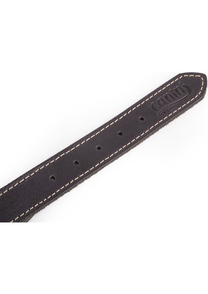 Canini Collar Hakiki Klasik Deri Köpek Tasması, Yumuşak Deri Iç Kısım, Ultra Dayanıklı ve Konforlu Deri Tasma - Renk ve Boy Seçenekleri, Siyah, XXS indirimleri