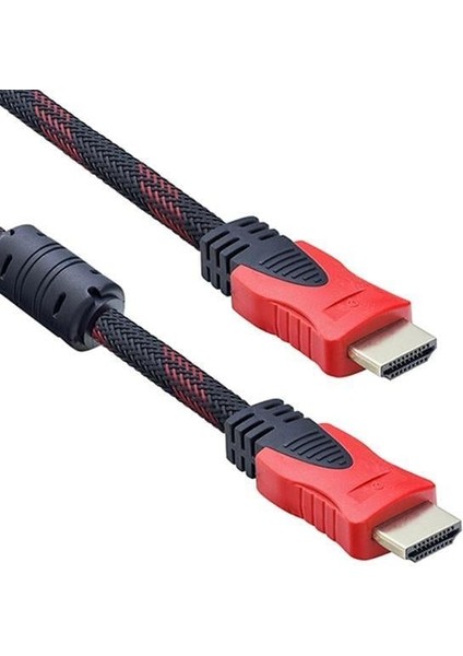 Powermaster PM-8800 Gold Uçlu Filtreli Örgülü 1.5 Metre HDMI Kablo