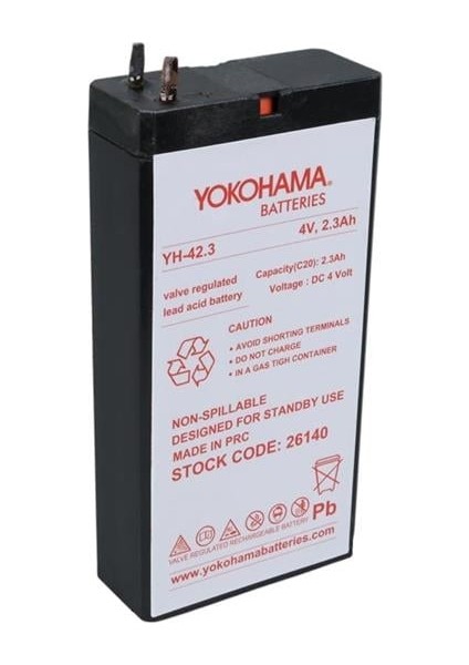 Yh-42.3 4 Volt - 2.3 Amper Akü (50X100X22 Mm)