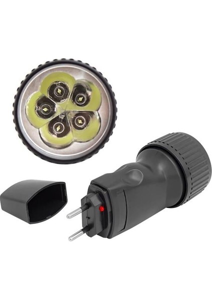 Powermaster PM-6948 Şarjlı 5 Mantar Ledli El Feneri