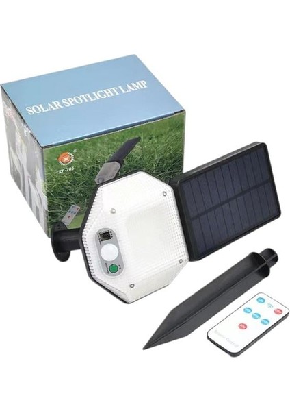 Powermaster PM-14917 Sensörlü Kumandalı 3 Kademeli Solarlı Bahçe Aydınlatma Lambası