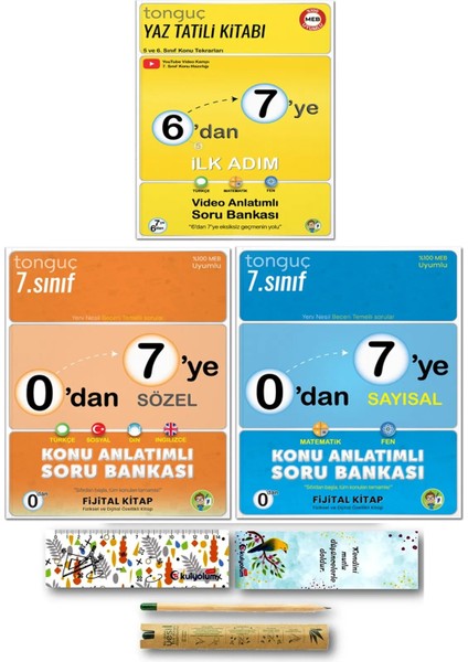 Tonguç Yayınları 6'dan 7'ye Hazırlık Seti