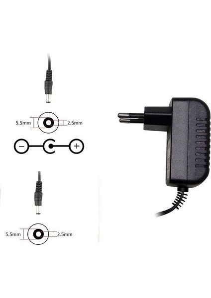 12V 370MA-500MA (0.37A-0.5A) Adaptör - Şarj Aleti Retro