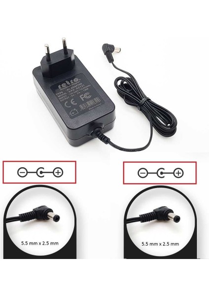 9V 300MA (0.3A) 2.7W 5.5x2.5 mm Adaptör