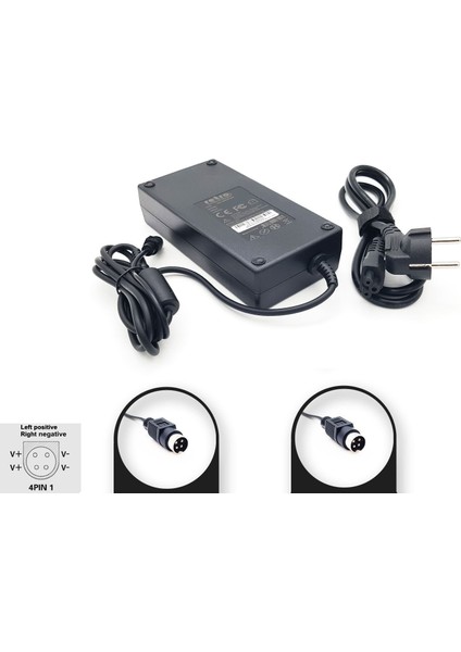 24V 7A 168W 4-Pin Dın Erkek 4pın1 Adaptör Retro
