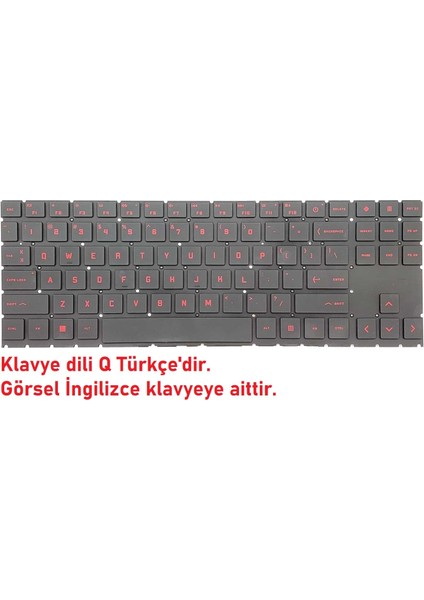 Hp Omen 3A697EA Klavye Işıklı V1 (Non-Numeric) Single Backlit (Kırmızı Tuş)