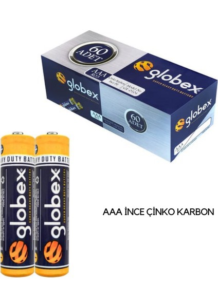 Aaa Ince Kalem Pil Kumanda Pili Çinko Karbon 30 Adet