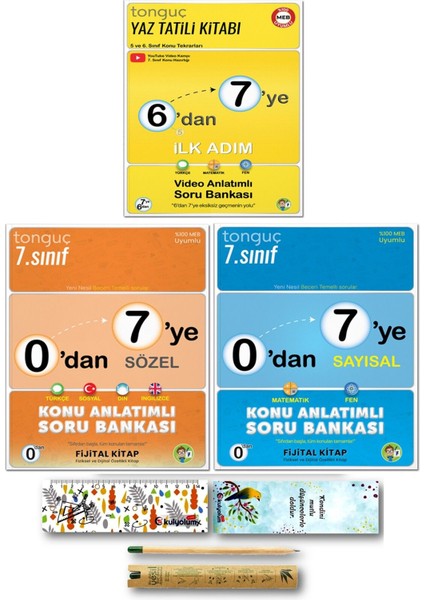 Tonguç Yayınları 6'dan 7'ye Hazırlık Seti