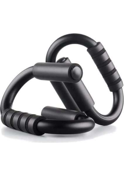 Siyah Push Up Stands Profesyonel Şınav Karın Kası Egzersiz Spor Aleti