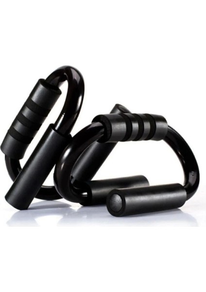 Siyah Push Up Stands Profesyonel Şınav Karın Kası Egzersiz Spor Aleti