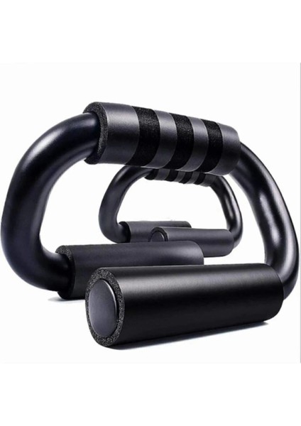 Siyah Push Up Stands Profesyonel Şınav Karın Kası Egzersiz Spor Aleti