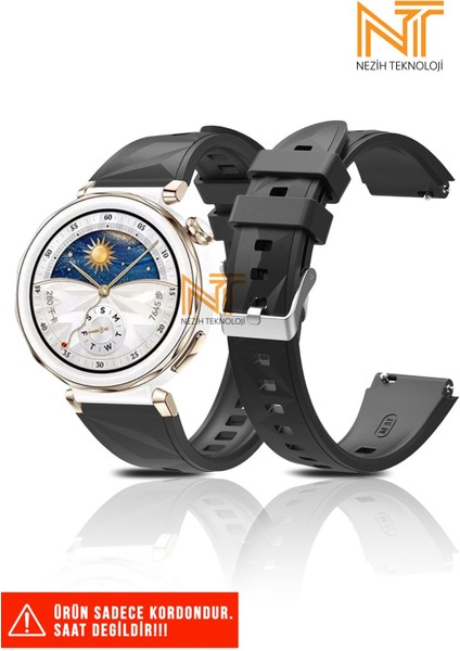 Huawei Watch Gt4 41MM / Gt5 41MM / Gt5 Pro 42MM Uyumlu Silikon Kordon 18MM