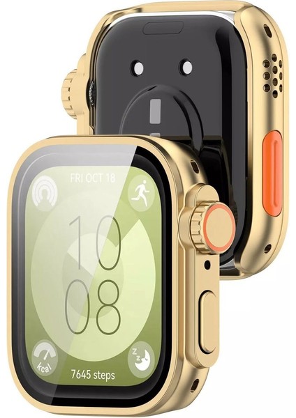 Huawei Watch Fit 3 Ten Apple Watch Ultra 49MM Kasa Dönüştürücü ve Ekran Koruyucu modelleri