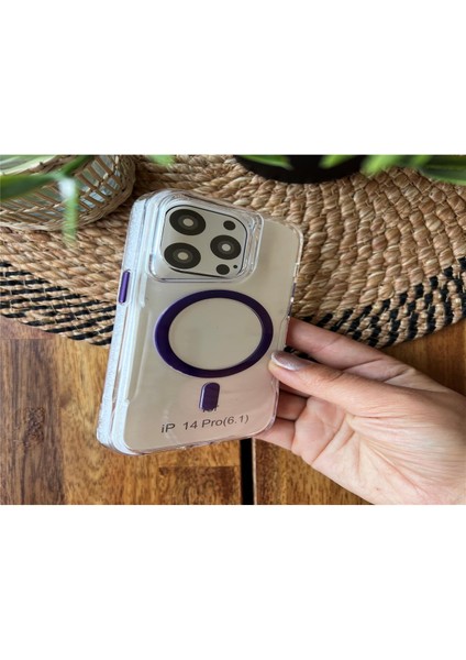 IPHONE 14 Pro Magsafeli Şeffaf Silikon