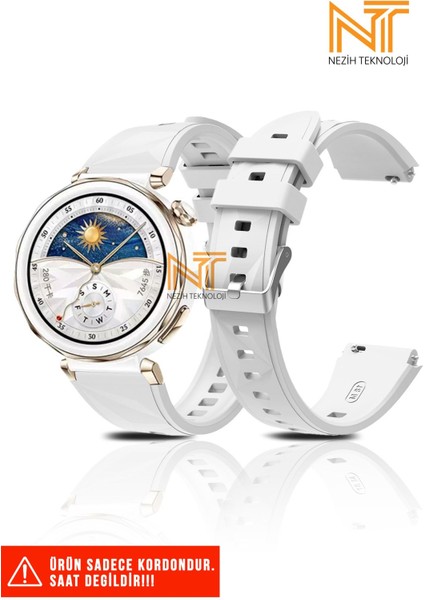 Huawei Watch Gt4 41MM / Gt5 41MM / Gt5 Pro 42MM Uyumlu Silikon Kordon 18MM