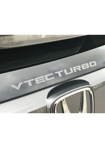 Honda Vtec Turbo Sticker 2 Adet Beyaz