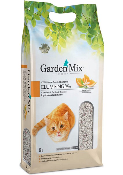 Gardenmix Bentonit Portakallı Ince 5l Dpmah