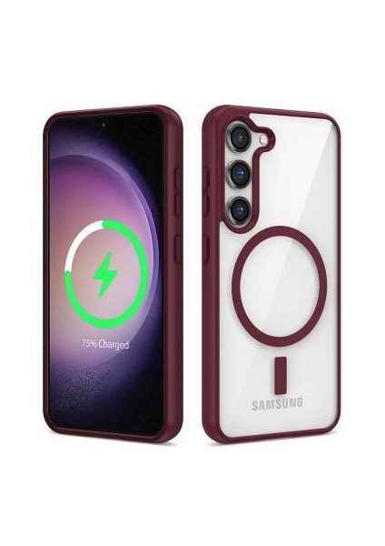 Zivo Galaxy S23 Plus Kılıf M-Safe Wireless Şarj Özellikli Silikon Zore Ege Kapak