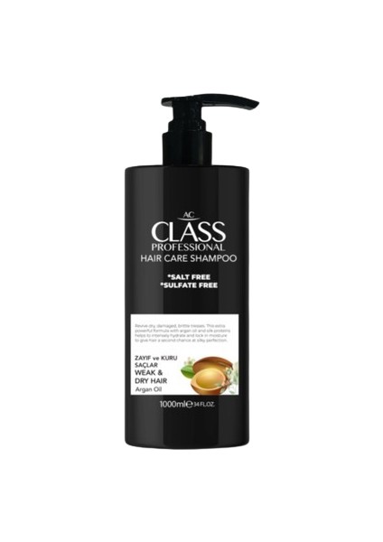 Tuzsuz Şampuan Argan Oil 1000 ml