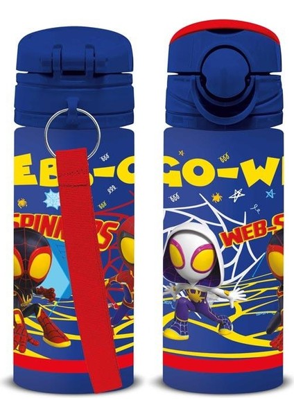 Spıderman Plastik Matara Frx 500ML Webs